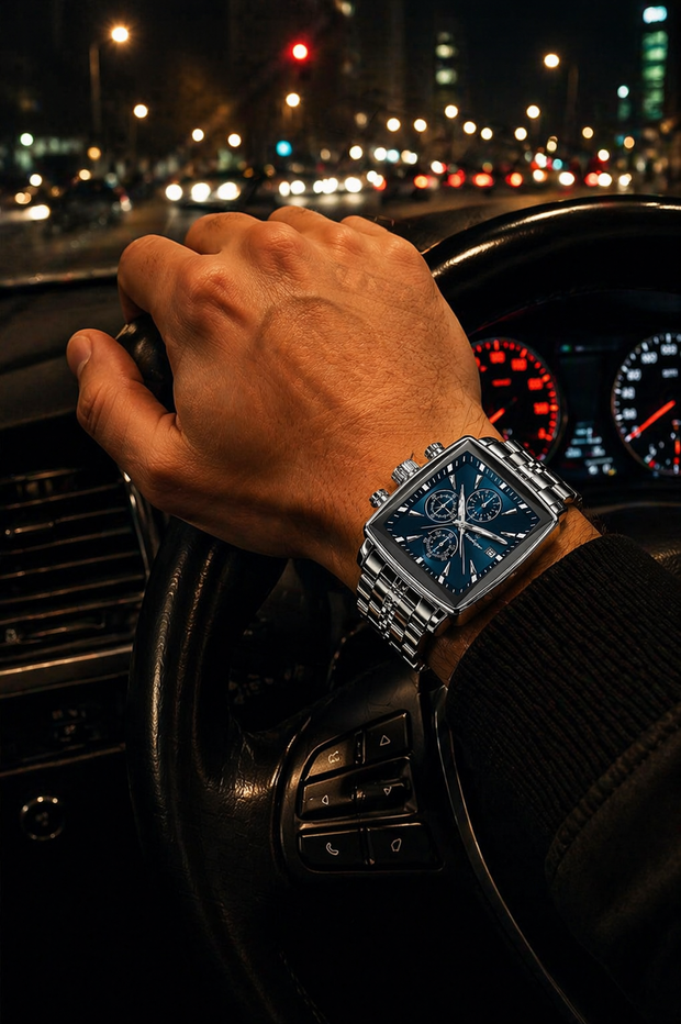 Poedagar Executive Square – Reloj de Lujo para Hombre