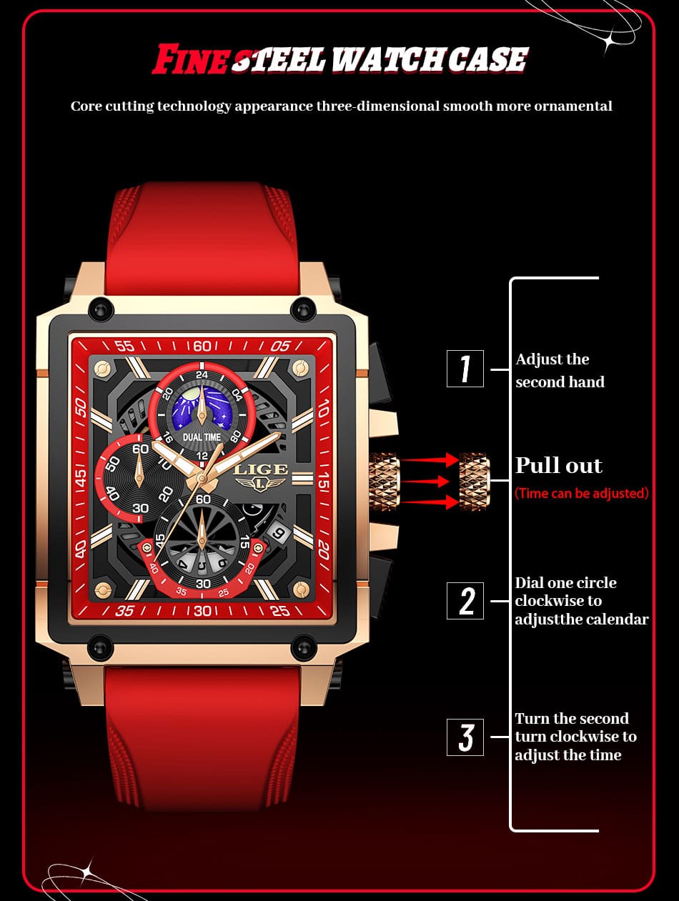 🟥🔥 RELOJ LIGE RED MACHINE – ESTILO QUE ROMPE LAS REGLAS 🔥🟥