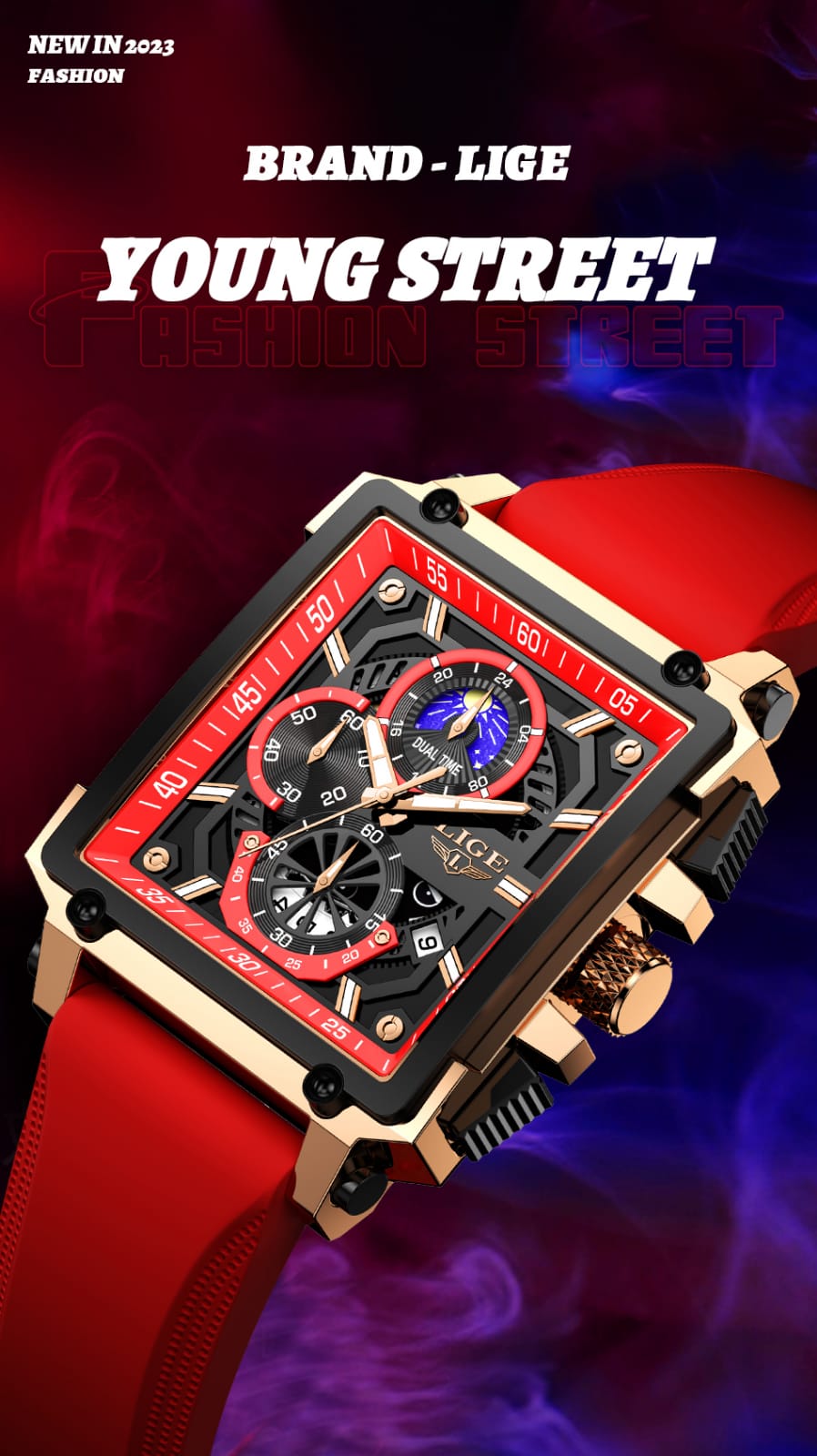 🟥🔥 RELOJ LIGE RED MACHINE – ESTILO QUE ROMPE LAS REGLAS 🔥🟥