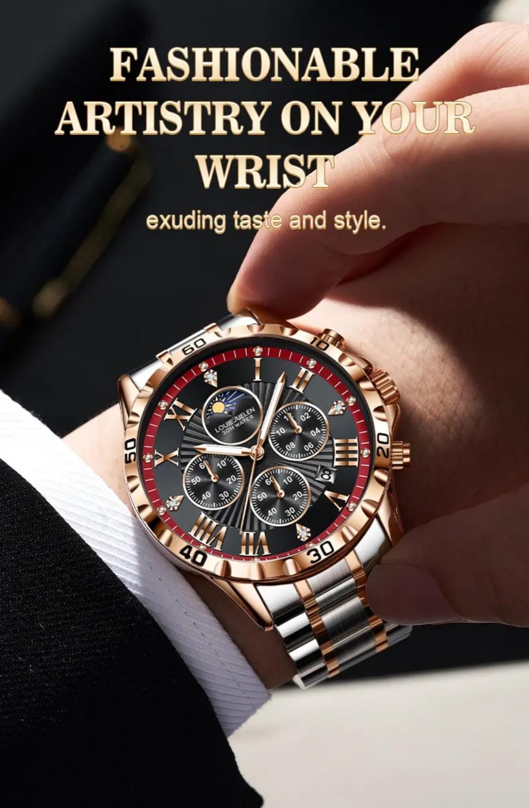 Louie Juelen Power Chrono — Elegancia que domina el tiempo